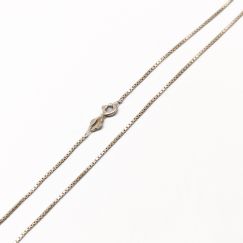 39cm Cadena de Caja en Plata S925 1.94g