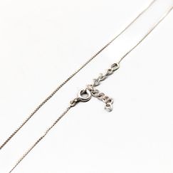 45cm Cadena de caja de Plata S925 1.42g