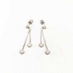 Pendientes con Corazones en Plata S830 4.65g 44mm