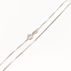 42cm Cadena de caja en Plata S925 1.86g