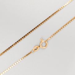 45cm Cadena Box en Oro 18K 5.05g