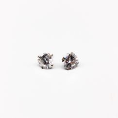 Pendientes en Plata con Piedras S830 2.75g 10mm
