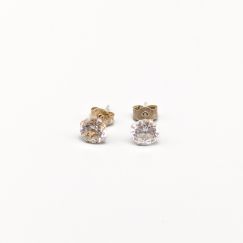Aretes de Plata con Piedras S830 0.96g 5mm