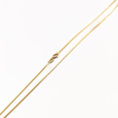 38cm Cadena Barbada de Oro 18K 1.64g