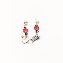 Aretes en Plata con Piedras S925 2.97g 37mm