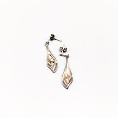 Aretes en Plata con Piedras S925 3.29g 35mm