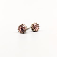 Aretes en Plata con Piedras S830 1.35g 8mm