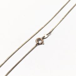 38.5cm Cadena de caja de plata S830 1.99g