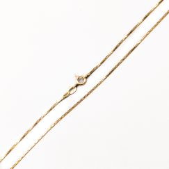 38.5cm Cadena de caja en Oro 18K 2.44g