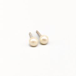 Aretes de Perla en Gotas de Plata S830 0.96g 15mm