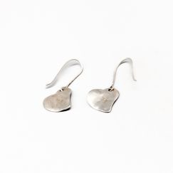 Brincos em Prata Corações S925 4g 38mm