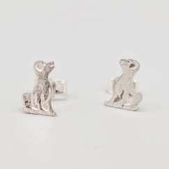 Pendientes de Plata perro S925 0.99g 10mm