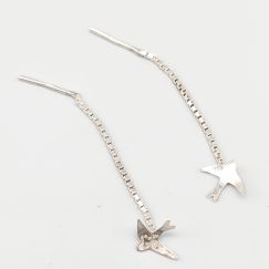 Pendientes de Plata Golondrinas S830 0.47g 37mm