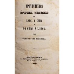 Apuntamientos de un viaje de Lisboa a la China y de la China a Lisboa.