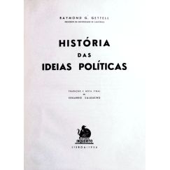 HISTORIA DE LAS IDEAS POLÍTICAS.