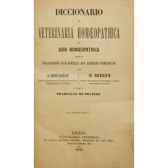 DICCIONARIO DE VETERINARIA HOMEOPÁTICA.
