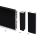 Kit de Rodapiés para Cocina Emuca Plasline con Accesorios de Unión (Altura 150mm, Longitud 2.35m, Impermeable) — Negro