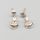 Aretes de plata con piedras S925 1.63g 17mm