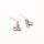 Aretes en Plata Fe Esperanza y Amor S925 1.06g 15mm
