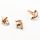 Conjunto combinando de brincos e anel com pedras brancas 14K 6.98g 17mm Conjunto combinando de brincos e anel com pedras brancas 14K 6.98g 17mm