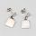 Pendientes en Plata con Piedras S925 4.02g 21mm