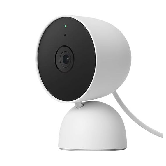 Google Nest Cam para Interiores Cableada - Blanco (Día y Noche)