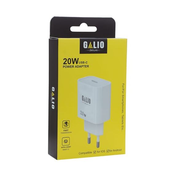 REZ Galio 20W Adaptador USB-C - Blanco