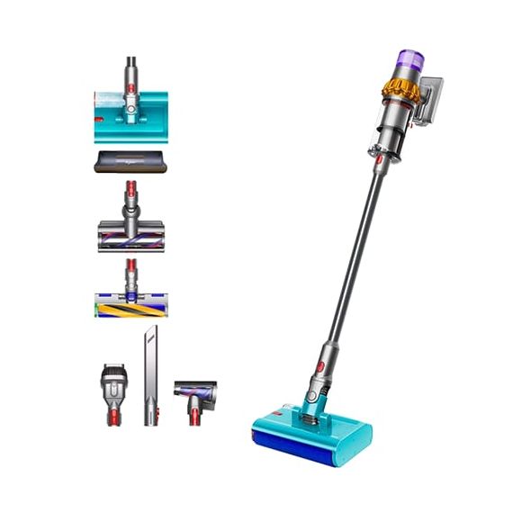Dyson Aspiradora V15s Detect Seco y Húmedo Submarine 448798-01 - Nickel-Satin Gelb