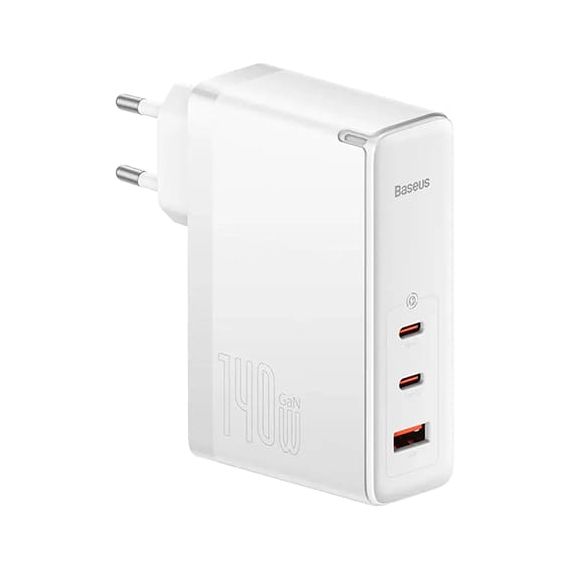 Baseus 140W Pro Cargador Rápido GaN5 - Blanco