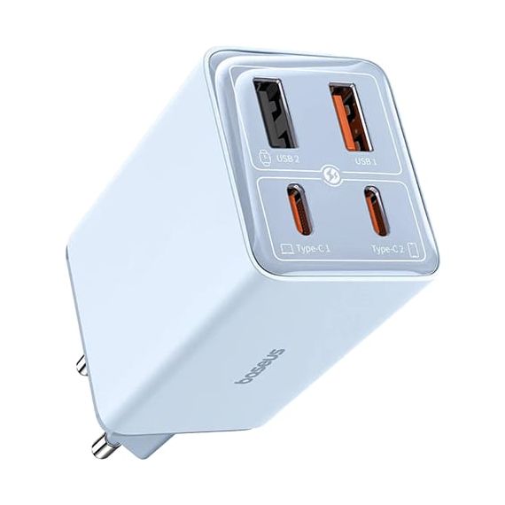 Baseus 65W Cargador Rápido Pro GaN6 - Azul