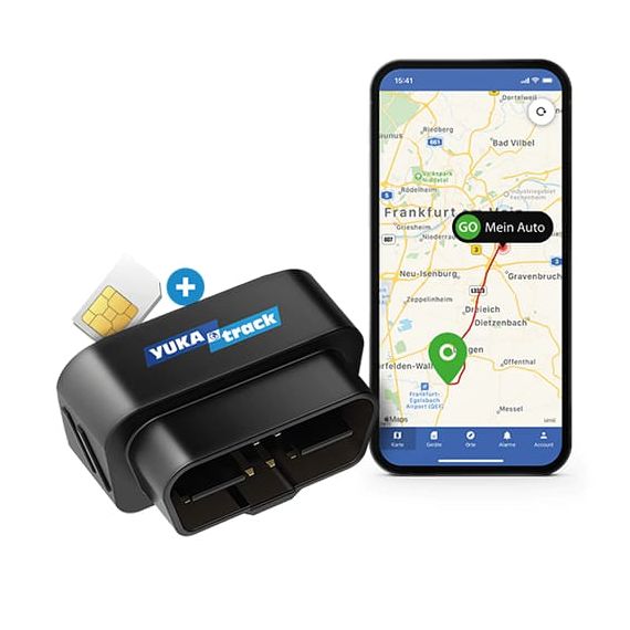 IoT YUKAtrack AIO GPS OBD2 Rastreador de Coche con SIM + Datos Ilimitados