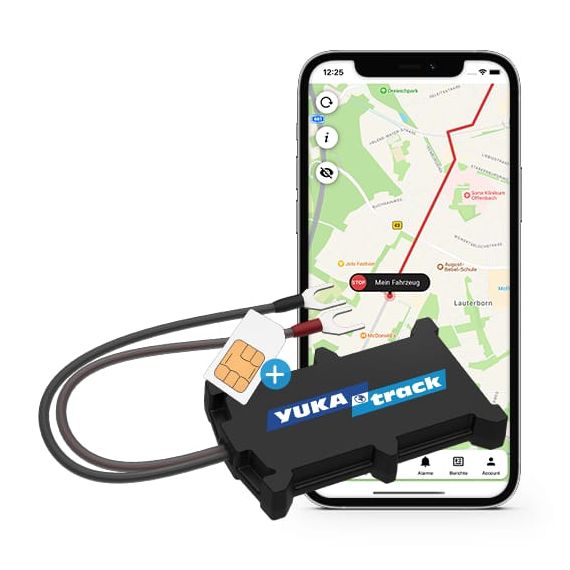 IoT YUKAtrack easyWire 2G AIO Rastreador GPS para Coche con SIM + Datos Ilimitados