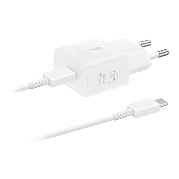Samsung 25W USB-C Adaptador Rápido EP-T2510 con Cable - Blanco