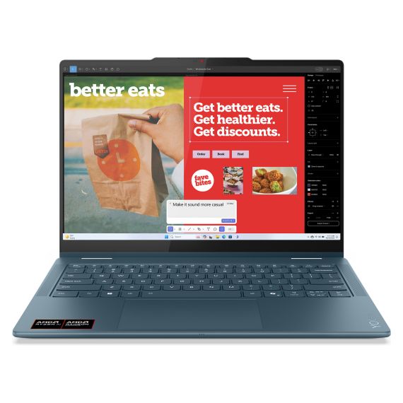 Notebook Lenovo Yoga 7 2-in-1 Gray (14'' - AMD Ryzen AI 5 340 - RAM: 16 GB - 512 GB SSD - Radeon 840M)