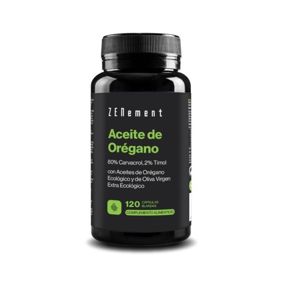 Zenement Oregano Oil 150 mg 120 Soft Capsules with Organic Spanish Extra Virgin Olive Oil