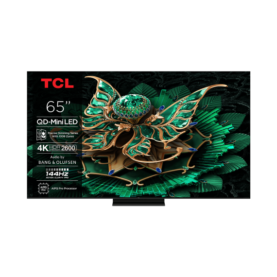 TV QD-Mini LED 65" - TCL 65C7K, 4K HDR Premium 2600nits, FALD, Smart TV con Google TV, Dolby Vision IQ·Atmos, 144Hz