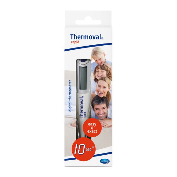 Termómetro Digital Clínico Hartmann Thermoval Rapid (Lectura Rápida, Punta Rígida, Memoria de Última Medición)