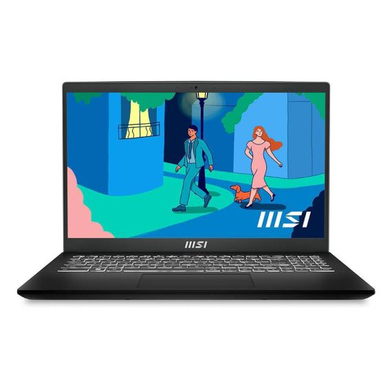 Ordenador Portátil MSI Modern 15 B7M-212PT (AMD Ryzen 5 7530U, 15.6" FHD) — Classic Black