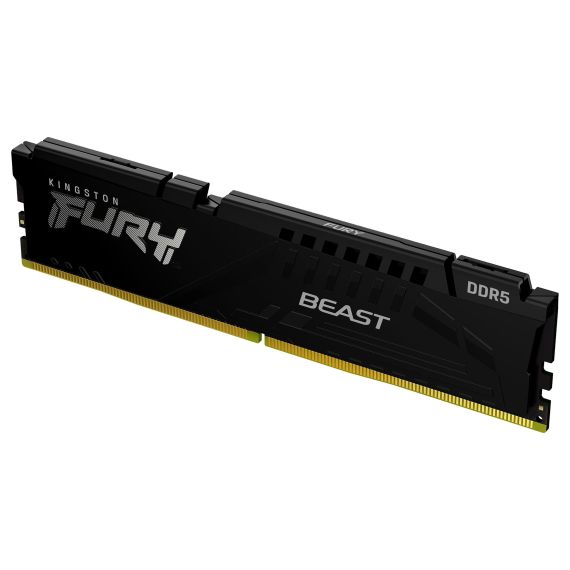 Memória RAM Kingston FURY Beast DDR5 16GB (1x16GB) 5200 MHz CL40 DIMM (Intel XMP 3.0, Plug N Play) — Preto (KF552C40BB-16)