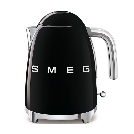 Hervidor de Agua Eléctrico Smeg Estilo Anni 50 KLF03BLEU 1.7L (2400W) — Negro Brillante