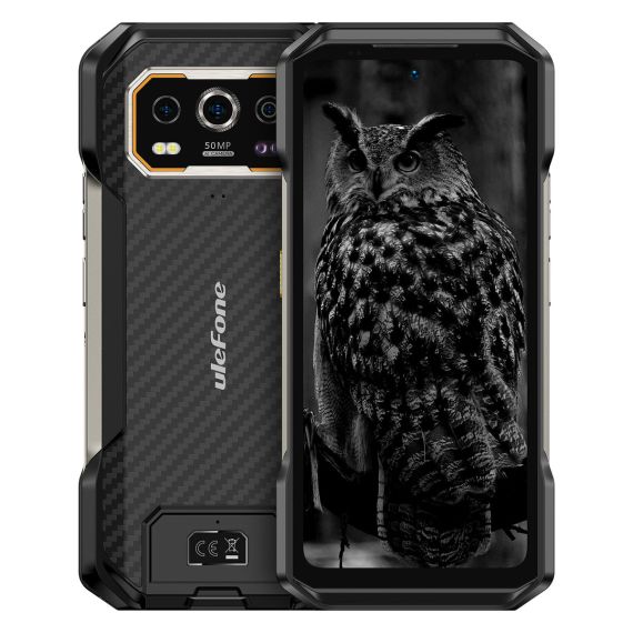 Smartphone Rugged Ulefone Armor 27 Pro 5G (6.78" FHD+ 120Hz, 256GB, 24GB RAM* [12GB+12GB Virtual], Cámara 50MP Visión Nocturna, Batería 10600mAh, IP68/IP69K) — Negro