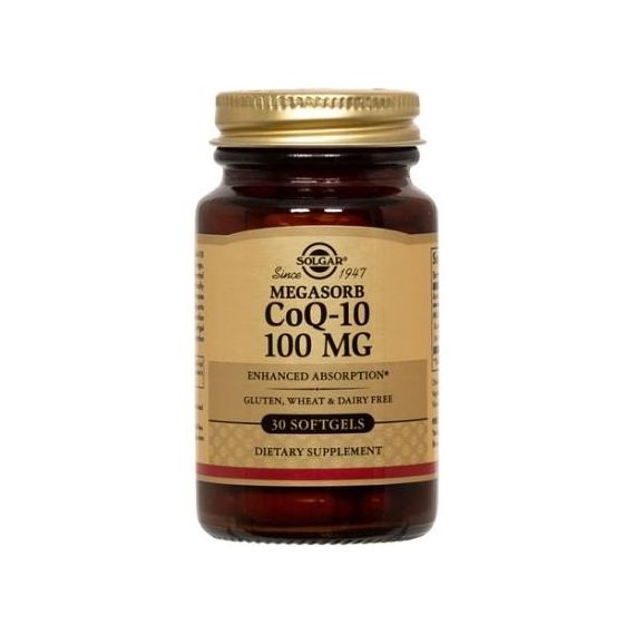 Solgar, Megasorb CoQ-10, 100 Mg, 30 Soft Gels