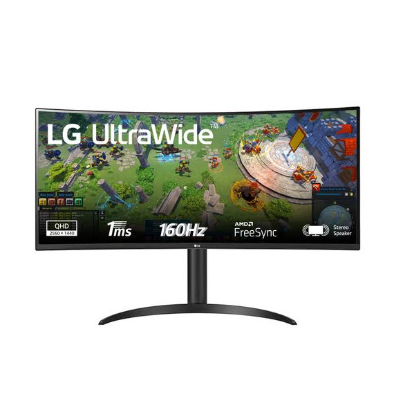 Monitor Curvo LG 34WP65CP-B 34" LED UWQHD 160Hz FreeSync Premium