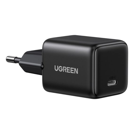 Cargador de Pared UGREEN 20W USB-C Power Delivery 3.0 Negro (Carga Rápida, Protección Inteligente)