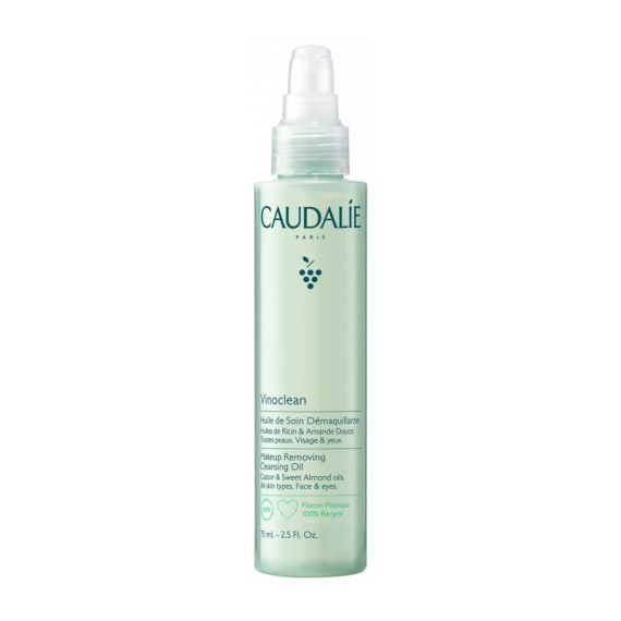 Caudalie Vinoclean Makeup Removing Cleansing Oil 75ml (Dissolves Waterproof Formulas, All Skin Types)