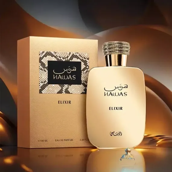 Perfume RASASI Hawas Elixir Masculino Eau de Parfum 100ml (Fragancia Audaz, Alta Proyección, Notas Especiadas y Amaderadas)