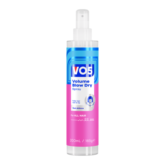 Spray Activador de Volumen Secado Rápido VO5 Full of Life 200ml (Protección Térmica, Cuerpo y Firmeza Natural)