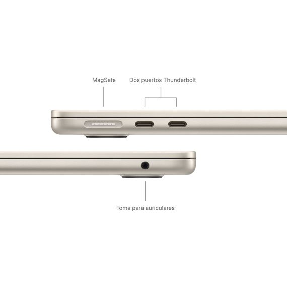 Ordenador Portátil Apple MacBook Air 13.6" (2025) (Apple M4, 16 GB RAM, 256 GB SSD, Liquid Retina), 3 image