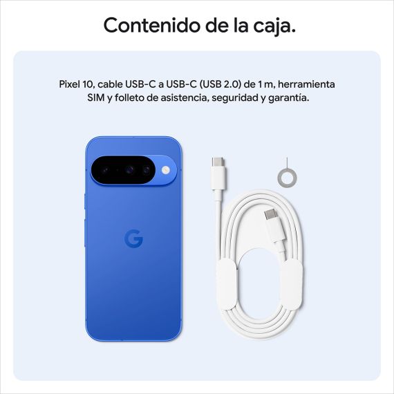 Smartphone Google Pixel 10 5G (128 GB, 12 GB RAM, Pantalla OLED de 6.3", Procesador Tensor G5, Libre) (Obsidian Blue / Indigo) — Índigo, 4 image