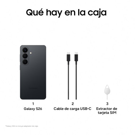 Smartphone Samsung Galaxy S26 Enterprise Edition 5G (6.2" Dynamic AMOLED 2X, 256GB, 12GB RAM, Galaxy AI, Knox Security) — Negro, 4 image